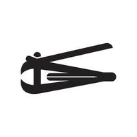 Nagel Clipper Symbol, Vektor Illustration einfach Design.
