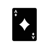 poker kort ikon vektor design mall