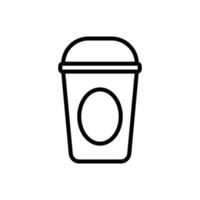 Tasse von Kaffee Symbol Vektor Design Vorlage