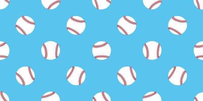 Baseball nahtlos Muster Vektor weicher Ball isoliert Illustration Hintergrund Hintergrund Symbol Blau