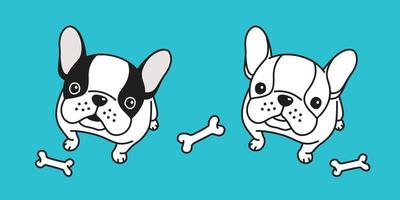 hund vektor franska bulldogg ben tecknad serie karaktär illustration