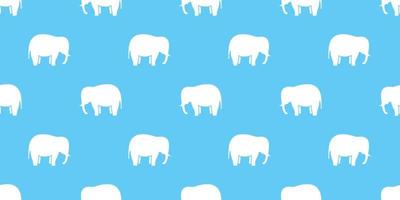 Elefant nahtlos Muster Vektor isoliert Hintergrund Hintergrund Blau