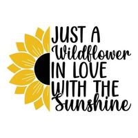 Sonnenblume Sublimation svg Dateien zum Cricut - - Motivation Sonnenblume Zitate Silhouette vektor