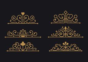 Minimalistische Sammlung von Spanien Ornament für Design-Elemente vektor