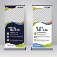 Corporate Rollup- oder X-Banner-Designvorlage vektor