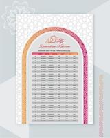 Ramadan Kalender - - Ramadan Zeitplan - - Ramadan iftar Zeit - - islamisch Kalender Design vektor