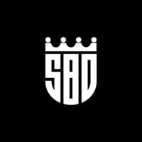 Sbo-Brief-Logo-Design in Abbildung. Vektorlogo, Kalligrafie-Designs für Logo, Poster, Einladung usw. vektor