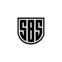 sbs-Brief-Logo-Design in Abbildung. Vektorlogo, Kalligrafie-Designs für Logo, Poster, Einladung usw. vektor