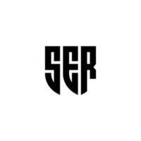 ser brev logotyp design i illustration. vektor logotyp, kalligrafi mönster för logotyp, affisch, inbjudan, etc.