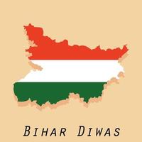 Vektor Illustration von ein Hintergrund zum Bihar diwas.