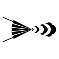 Balg Schmied Wind Jahrgang Symbol schwarz Farbe Vektor Illustration Bild eben Stil
