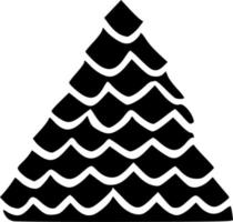 svart och vit av ikon form vektor