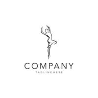 Pilates Logo Design. genial ein Pilates Studio Logo. ein Pilates Studio und Yoga Logotyp. vektor