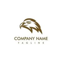 golden Adler Logo Design Vorlage. genial ein golden Adler Logo. ein golden Adler lineart Logotyp. vektor