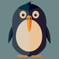 Tier Vogel verbreitet Blau Pinguin vektor