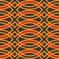 sömlös modern geometrisk orange kurva linje med mörk tema. perfekt för dekoration, interiör bakgrund, textur, skriva ut, väggar. orange röd svart modern mönster. proffs vektor mönster.