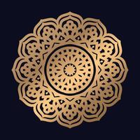 gyllene islamic mönstrad mandala element stock illustration vektor