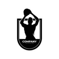 Basketball Spieler Logo Design Inspiration vektor