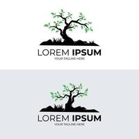 Sammlung von Baum Logo Design Vorlage vektor