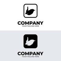silhuett av fågel logotyp design inspiration vektor