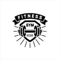 Fitness und Bodybuilding Logo Design Inspiration Vektor