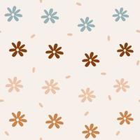 süß Pastell- farbig nahtlos Vektor Muster Hintergrund Illustration mit Gänseblümchen Blumen