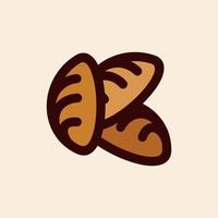 brev k bröd mat bageri kreativ logotyp vektor