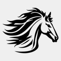 Pferd Kopf Vektor Illustration auf ein Weiß Hintergrund