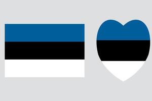 vektor illustration av de estniska flagga fri vektor