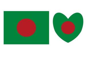 bangladesh officiellt flagga fri vektor