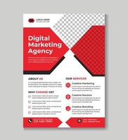 Digital Marketing Agentur Geschäft Flyer Design Vorlage kostenlos Vektor