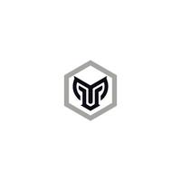 mv Brief modern Monogramm Logo Design vektor