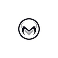 mv Brief modern Monogramm Logo Design vektor