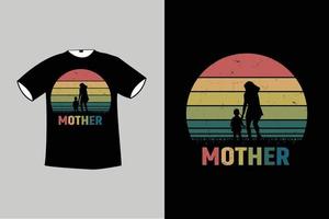 Mama Liebhaber retro T-Shirt Design vektor