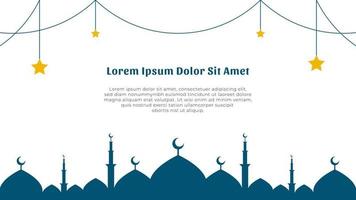 Ramadan einfach Hintergrund Vektor Illustration