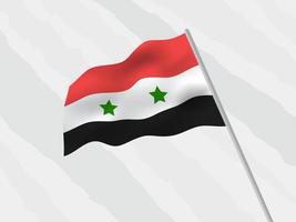 Syrien Flagge Design Vektor, Syrien National Emblem Design Vektor