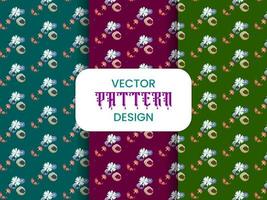 Muster Design Vektor, bunt Blumen- Muster Design vektor
