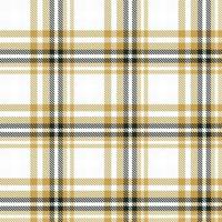 Plaid Muster Design Textur ist gemacht mit abwechselnd Bands von farbig Vor gefärbt Fäden gewebte wie beide Kette und Schuss beim richtig Winkel zu jeder andere. vektor