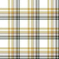 Plaid Muster nahtlos Textur ist gemacht mit abwechselnd Bands von farbig Vor gefärbt Fäden gewebte wie beide Kette und Schuss beim richtig Winkel zu jeder andere. vektor