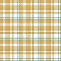 Tartan Muster Mode Design Textur ist gemacht mit abwechselnd Bands von farbig Vor gefärbt Fäden gewebte wie beide Kette und Schuss beim richtig Winkel zu jeder andere. vektor