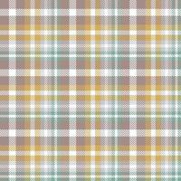 tartan mönster design textil- är en mönstrad trasa bestående av criss korsade, horisontell och vertikal band i flera olika färger. tartans är betraktas som en kulturell ikon av Skottland. vektor