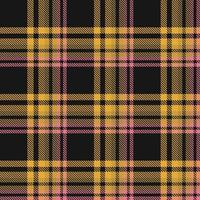 Tartan Muster Stoff Design Textur ist gemacht mit abwechselnd Bands von farbig Vor gefärbt Fäden gewebte wie beide Kette und Schuss beim richtig Winkel zu jeder andere. vektor