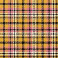 Tartan Muster Stoff Design Textur ist ein gemustert Stoff bestehend aus von criss gekreuzt, horizontal und Vertikale Bands im mehrere Farben. Tartans sind angesehen wie ein kulturell Symbol von Schottland. vektor