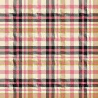 pläd mönster sömlös textil- är en mönstrad trasa bestående av criss korsade, horisontell och vertikal band i flera olika färger. tartans är betraktas som en kulturell ikon av Skottland. vektor