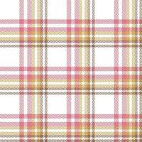Tartan Plaid Muster Design Textur ist ein gemustert Stoff bestehend aus von criss gekreuzt, horizontal und Vertikale Bands im mehrere Farben. Tartans sind angesehen wie ein kulturell Symbol von Schottland. vektor