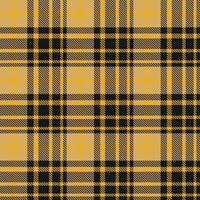 Tartan Plaid Muster Stoff Design Hintergrund ist gewebte im ein einfach Köper, zwei Über zwei unter das Kette, vorrücken einer Faden beim jeder passieren. vektor