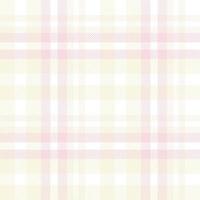 Pastell- Tartan Muster Mode Design Textur ist ein gemustert Stoff bestehend aus von criss gekreuzt, horizontal und Vertikale Bands im mehrere Farben. Tartans sind angesehen wie ein kulturell Schottland. vektor