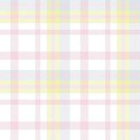 Pastell- Tartan Muster Stoff Design Hintergrund ist ein gemustert Stoff bestehend aus von criss gekreuzt, horizontal und Vertikale Bands im mehrere Farben. Tartans sind angesehen wie ein kulturell Schottland. vektor