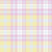 Pastell- Plaid Muster Design Textil- ist gewebte im ein einfach Köper, zwei Über zwei unter das Kette, vorrücken einer Faden beim jeder passieren. vektor