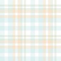 Pastell- Plaid Muster Stoff Vektor Design ist ein gemustert Stoff bestehend aus von criss gekreuzt, horizontal und Vertikale Bands im mehrere Farben. Tartans sind angesehen wie ein kulturell Schottland.